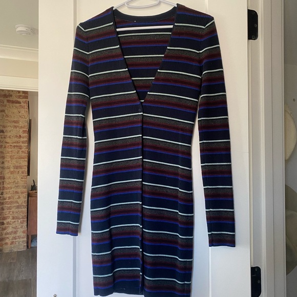 T Alexander Wang Merino Wool striped cardigan - Picture 3 of 5